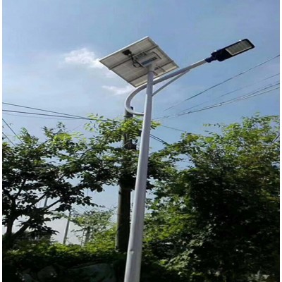 8m galvanized solar power energy street light pole